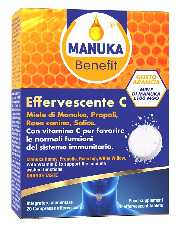 MANUKA BENEFIT EFFERVESCENTE C 20 COMPRESSE - latuafarmacia.org