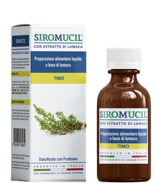 SIROMUCIL PREPARATO ALIMENTARE CON ESTRATTO DI LUMACA AL TIMO 150 ML - latuafarmacia.org