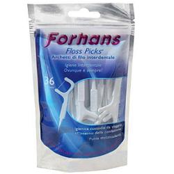 FORHANS ARCHETTI INTERDENTALI FLOSS PICKS 36PZ - latuafarmacia.org
