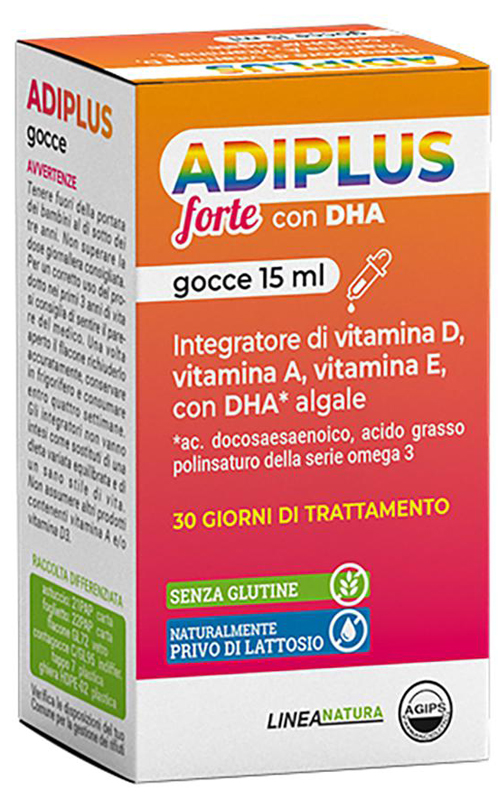 ADIPLUS FORTE CON DHA GOCCE FLACONCINO 15 ML - latuafarmacia.org
