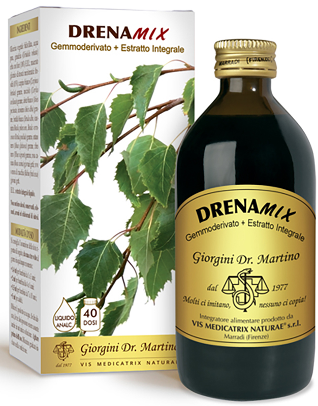 DRENAMIX GEMMODERIVATO + ESTRATTO INTEGRALE SENZA ALCOOL 200 ML 40 DOSI - latuafarmacia.org