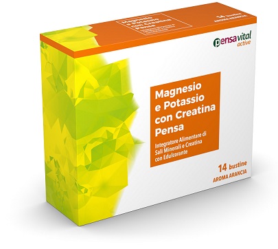 MAGNESIO E POTASSIO CON CREATINA ARANCIA PENSA 14 BUSTINE - latuafarmacia.org