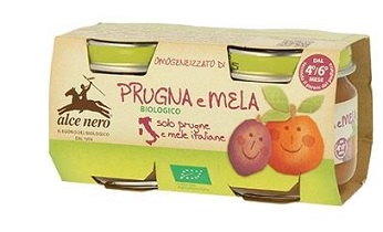 OMOGENEIZZATO PRUGNA E MELA BABY FOOD BIO 2 X 80 G - latuafarmacia.org