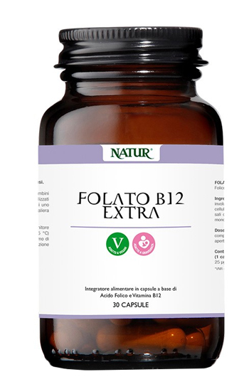 FOLATO B12 EXTRA 30 CAPSULE - latuafarmacia.org