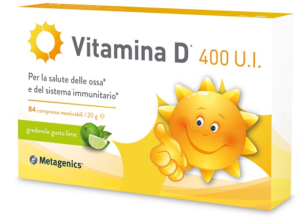 VITAMINA D 400 UI 84 COMPRESSE MASTICABILI GUSTO LIME - latuafarmacia.org