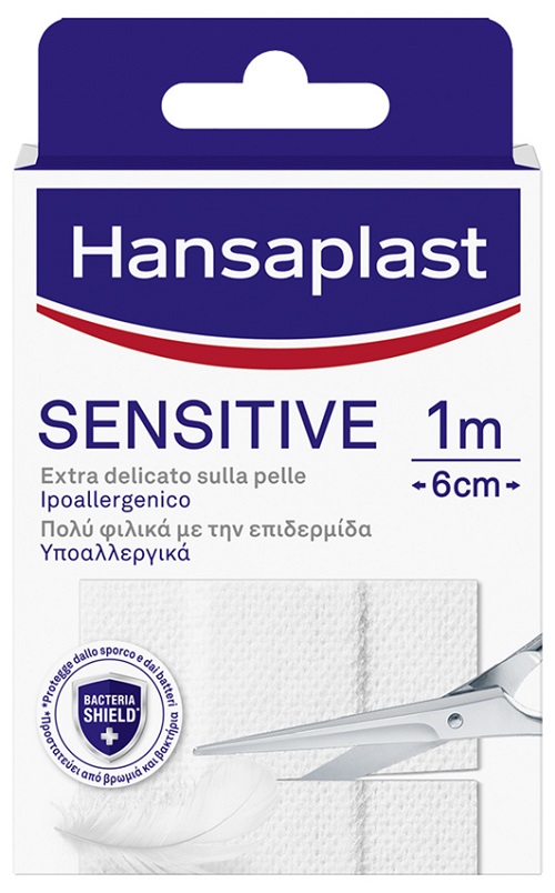 HANSAPLAST STRISCIA SENSITIVE PRETAGLIATA 1X6CM 10 PEZZI - latuafarmacia.org