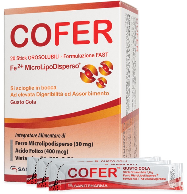 COFER 20 STICK OROSOLUBILI DA 1,6 G GUSTO COLA - latuafarmacia.org