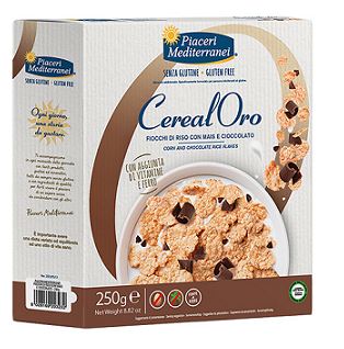 PIACERI MEDITERRANEI CEREALORO FIOCCHI RISO MAIS E CIOCCOLATO 250 G - latuafarmacia.org
