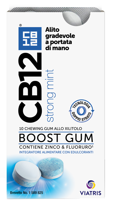 CB12 BOOST 10 CHEWING-GUM ZINCO E FLUORURO NEW FORMULATION - latuafarmacia.org