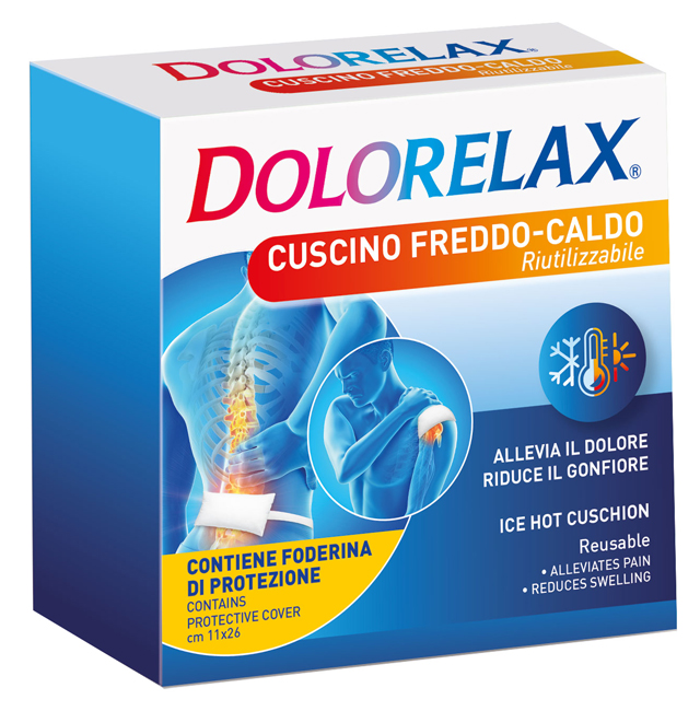 DOLORELAX ICE HOT CUSCINO RIUTILIZZABILE 11X26 CM 2 PEZZI - latuafarmacia.org