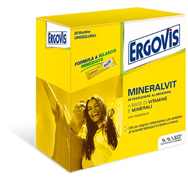 ERGOVIS MINERALVIT 20 BUSTE OROSOLUBILI 30 G - latuafarmacia.org