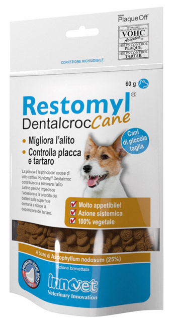 RESTOMYL DENTALCROC CANI PICCOLA TAGLIA BUSTA 60 G - latuafarmacia.org