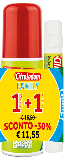CITROLEDUM FAMILY KIT SPRAY 75 ML + STICK 10 ML - latuafarmacia.org