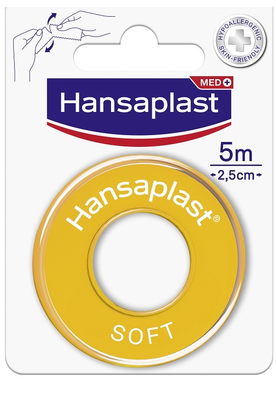 CEROTTO MEDICATO IN ROCCHETTO HANSAPLAST SOFT M5X2,5CM - latuafarmacia.org
