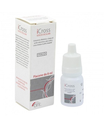 ICROSS GOCCE OCULARI SOLUZIONE OFTALMICA ACIDO IALURONICO CROSS-LINKATO 0,2% 8 ML - latuafarmacia.org