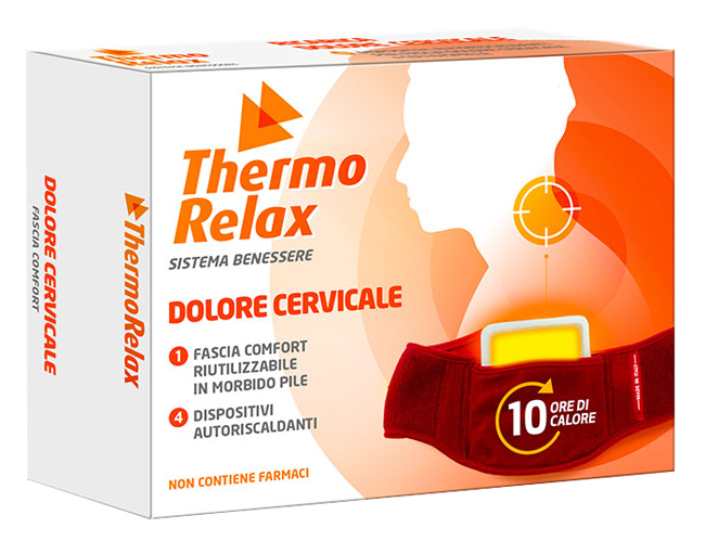 THERMORELAX FASCIA DOLORE CERVICALE+4 DISPOSITIVI AUTORISCALDANTI - latuafarmacia.org