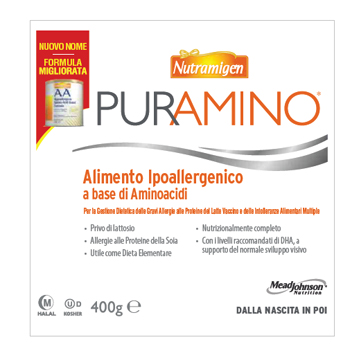 NUTRAMIGEN PURAMINO BARATTOLO 400 G - latuafarmacia.org