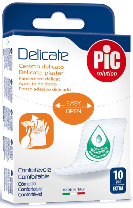 CEROTTO PIC DELICATE EXTRA ANTIBATTERICO 10 PEZZI - latuafarmacia.org