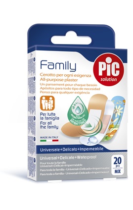 CEROTTO PIC STRIP FAMILY 20 PEZZI ANTIBATTERICO CON TAMPONE - latuafarmacia.org