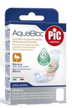 CEROTTO PIC AQUABLOC 10X12 STERILE ANTIBATTERICO 5 PEZZI - latuafarmacia.org