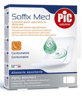 CEROTTO PIC SOFFIX MED IN TNT CON TAMPONE CENTRALE ASSORBENTE STERILE MONOUSO 30X10 CM STERILI ANTIBATTERICO 3 PEZZI - latuafarmacia.org