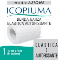 ICOPIUMA BENDA GARZA ELASTICA AUTOFISSANTE CM 10X20 MT - latuafarmacia.org