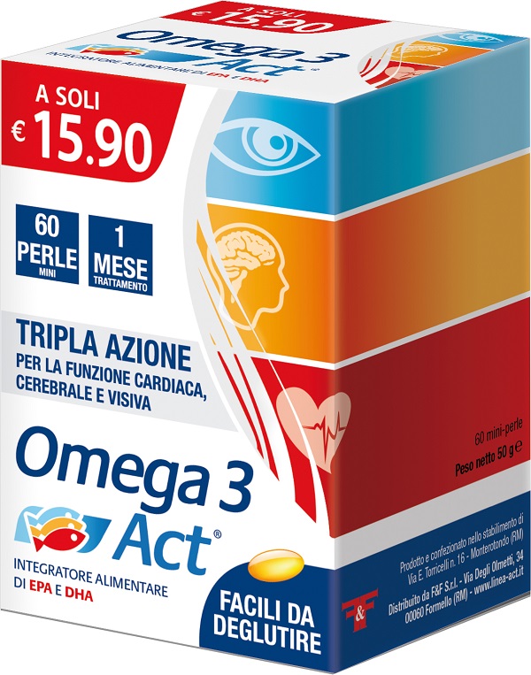 OMEGA 3 ACT 540MG 60 PERLE MINI - latuafarmacia.org
