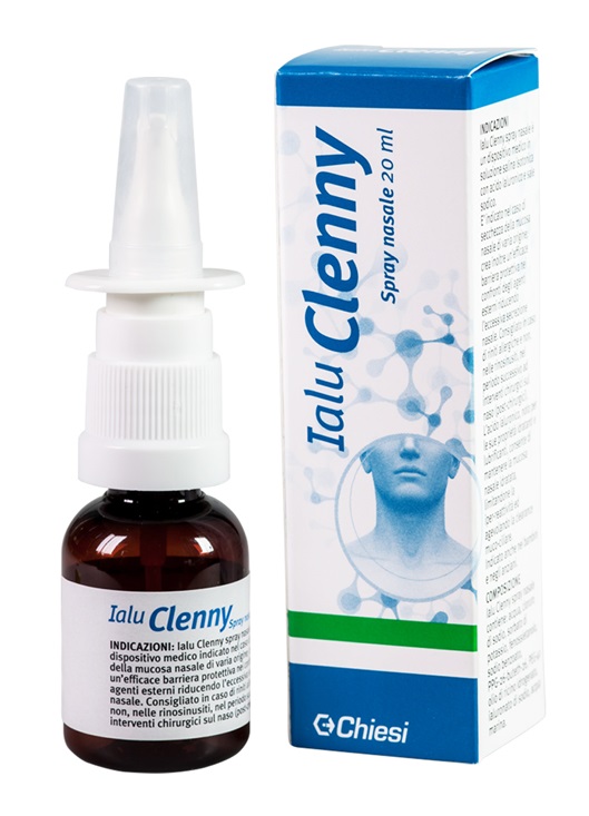 IALU CLENNY SPRAY NASALE SOLUZIONE SALINA ISOTONICA CON ACIDO IALURONICO E SALE SODICO 20 ML - latuafarmacia.org
