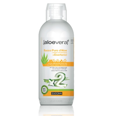 ALOEVERA2 SUCCO PURO D'ALOE DOPPIA CONCENTRAZIONE + ENERTONICI 1 LITRO - latuafarmacia.org