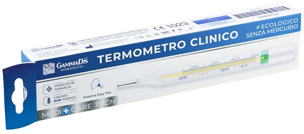 TERMOMETRO CLINICO ECOLOGICO SENZA MERCURIO 1 PEZZO MEDICARE - latuafarmacia.org
