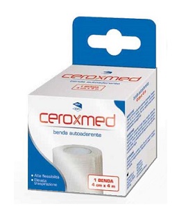 BENDA ELASTICA AUTOADERENTE CEROXMED 4 X 400 CM 1 PEZZO - latuafarmacia.org
