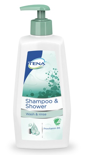TENA SHAMPOO & SHOWER 500 ML - latuafarmacia.org