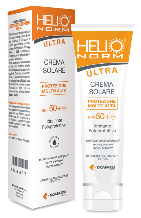 HELIO NORM ULTRA CREMA SOLARE SPF 50+ 100 ML - latuafarmacia.org