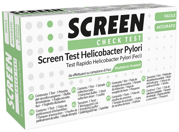 SCREEN TEST RAPIDO ANTIGENI HELICOBACTER PYLORI FECI UMANE - latuafarmacia.org
