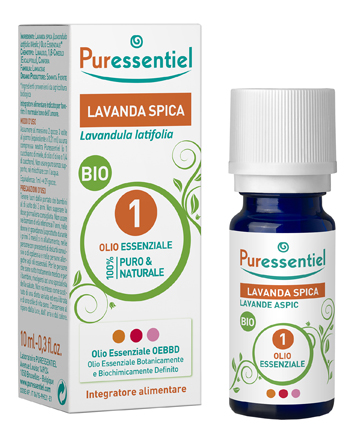 PURESSENTIEL LAVANDA SPICA OLIO ESSENZIALE BIO 10 ML - latuafarmacia.org