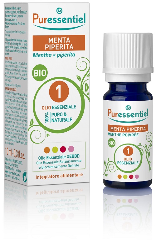 PURESSENTIEL MENTA PIPERITA OLIO ESSENZIALE BIO 10 ML - latuafarmacia.org