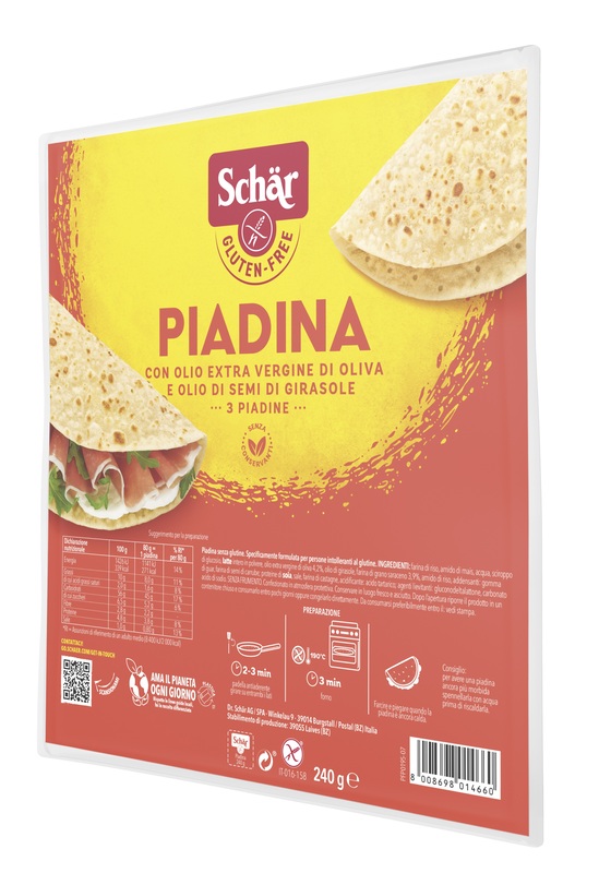 SCHAR PIADINA 3 PEZZI DA 80 G - latuafarmacia.org