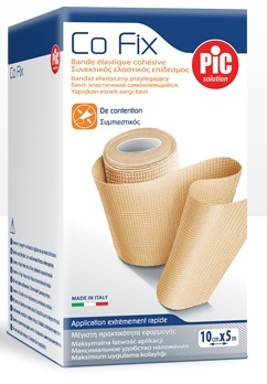 BENDA ELASTICA PIC CO FIX AUTOADESIVA 10X5CM MEDIUM ASTUCCIO - latuafarmacia.org