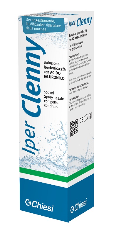 IPER CLENNY SPRAY NASALE EROGAZIONE CONTINUA SOLUZIONE IPERTONICA CON ACIDO IALURONICO 100 ML - latuafarmacia.org
