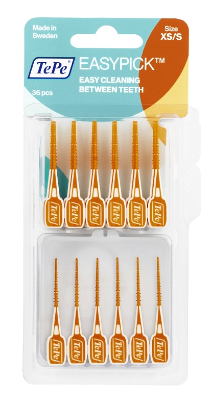 TEPE SCOVOLINI EASYPICK EXTRASMALL/SMALL ARANCIONE 36 PEZZI - latuafarmacia.org