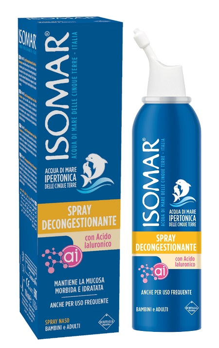 ISOMAR SPRAY DECONGESTIONANTE ACIDO IALURONICO 100 ML - latuafarmacia.org