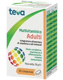 MULTIVITAMINICO ADULTI TEVA 30 COMPRESSE 30 G - latuafarmacia.org