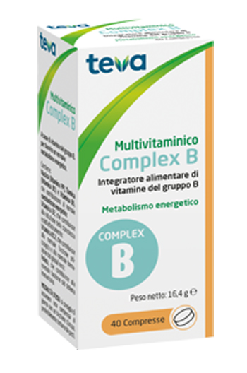MULTIVITAMINICO COMPLEX B TEVA 40 COMPRESSE 16,4 G - latuafarmacia.org