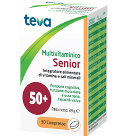 MULTIVITAMINICO SENIOR TEVA 30 COMPRESSE 39 G - latuafarmacia.org