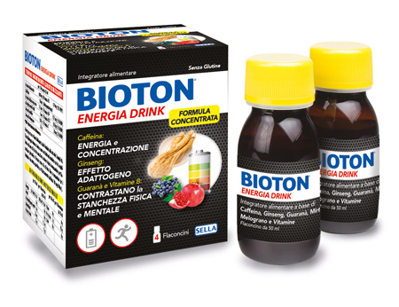 BIOTON ENERGIA DRINK 4 FLACONCINI X 50 ML - latuafarmacia.org