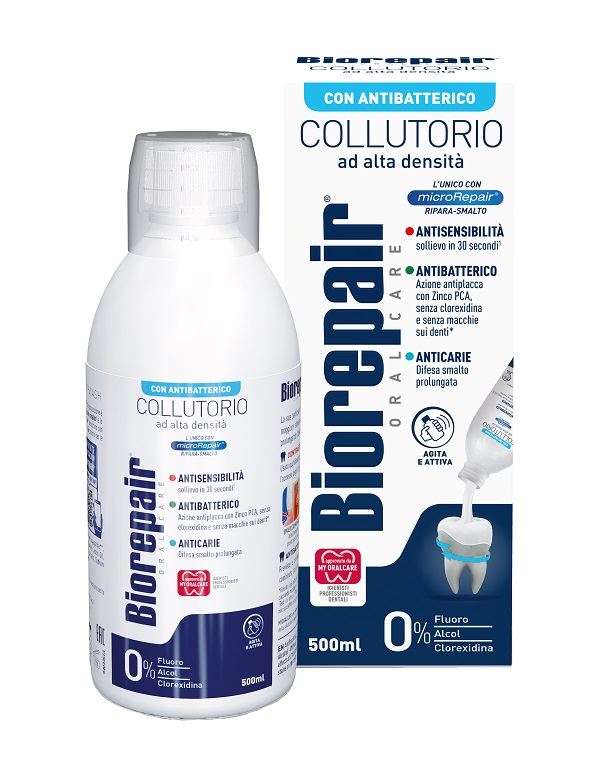 BIOREPAIR ORAL CARE COLLUTORIO ALTA INTENSITA' 3IN1 ANTISENSIBILITA', ANTIBATTERICO, ANTICARIE 500 ML - latuafarmacia.org