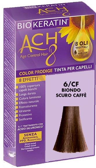 BIOKERATIN ACH8 COLOR PRODIGE 6/CF BIONDO SCURO CAFFE' - latuafarmacia.org