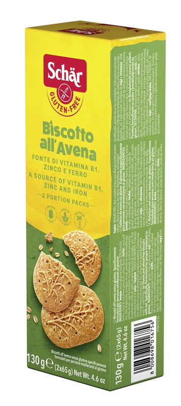 SCHAR BISCOTTI ALL'AVENA 2 BUSTE DA 65 G - latuafarmacia.org