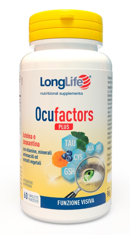 LONGLIFE OCUFACTORS PLUS 60 TAVOLETTE RIVESTITE - latuafarmacia.org