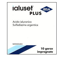 GARZA IMPREGNATA IALUSET FERITE E USTIONI NON INFETTE 10X10 CM 10 PEZZI - latuafarmacia.org